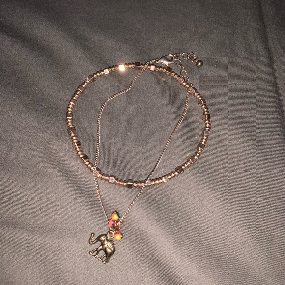 Jewelry - Elephant bracelet and chain